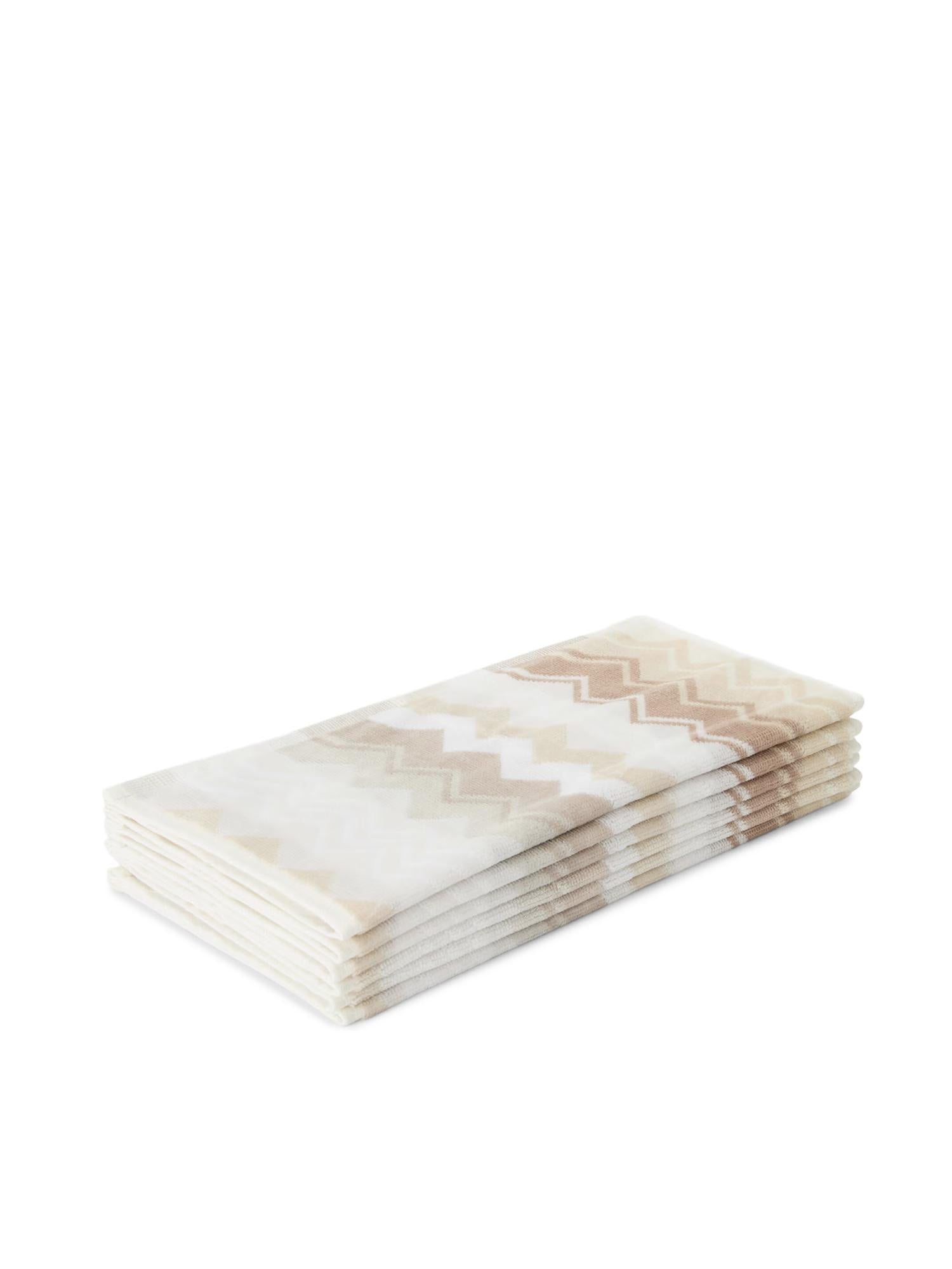 Set da sei di lavette Giacomo in cotone 1G3SP99904 21 MISSONI HOME 