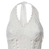 Miniabito Sandlight in cotone 263604 WHITE CHARO RUIZ 
