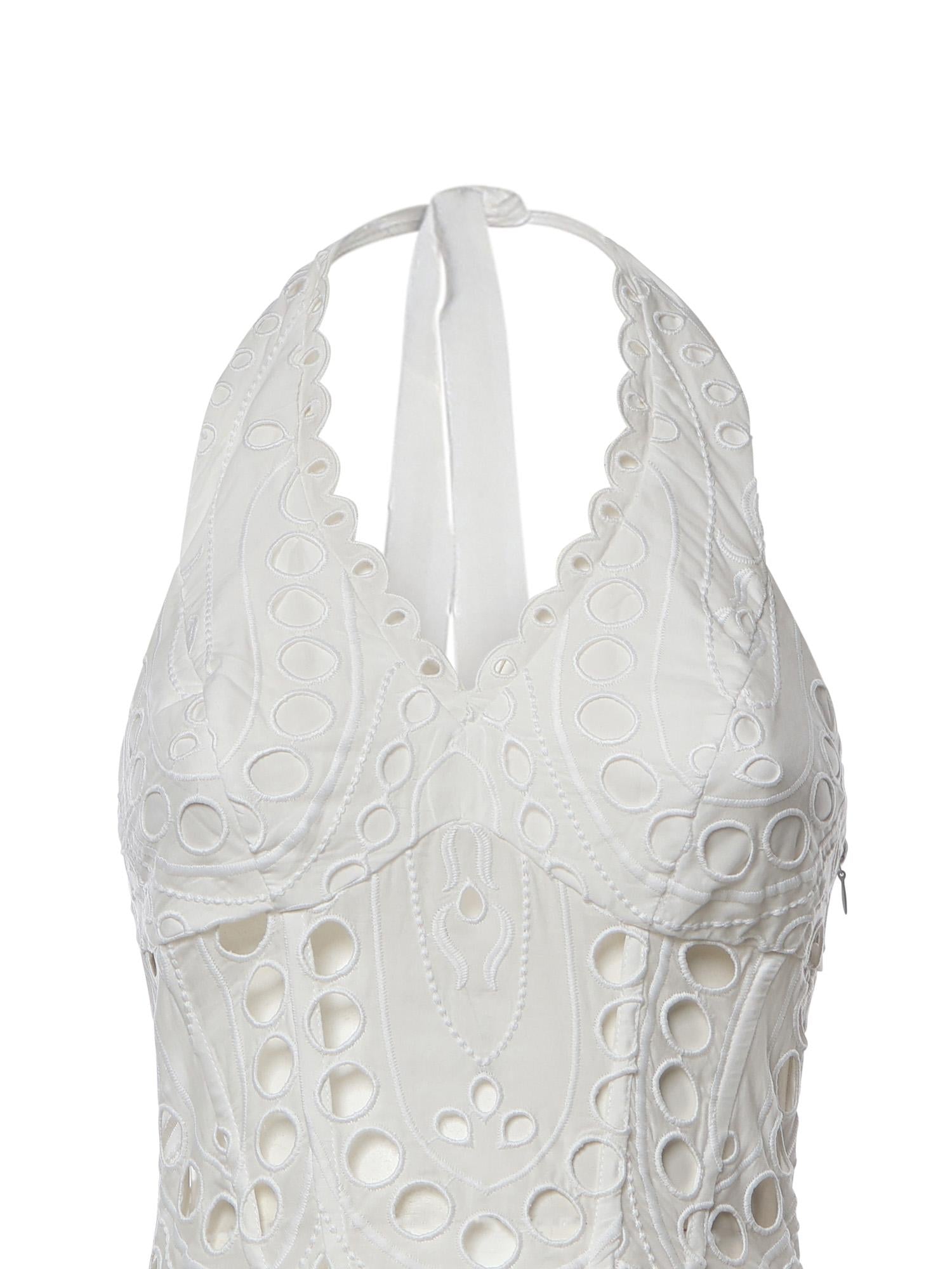 Miniabito Sandlight in cotone 263604 WHITE CHARO RUIZ 