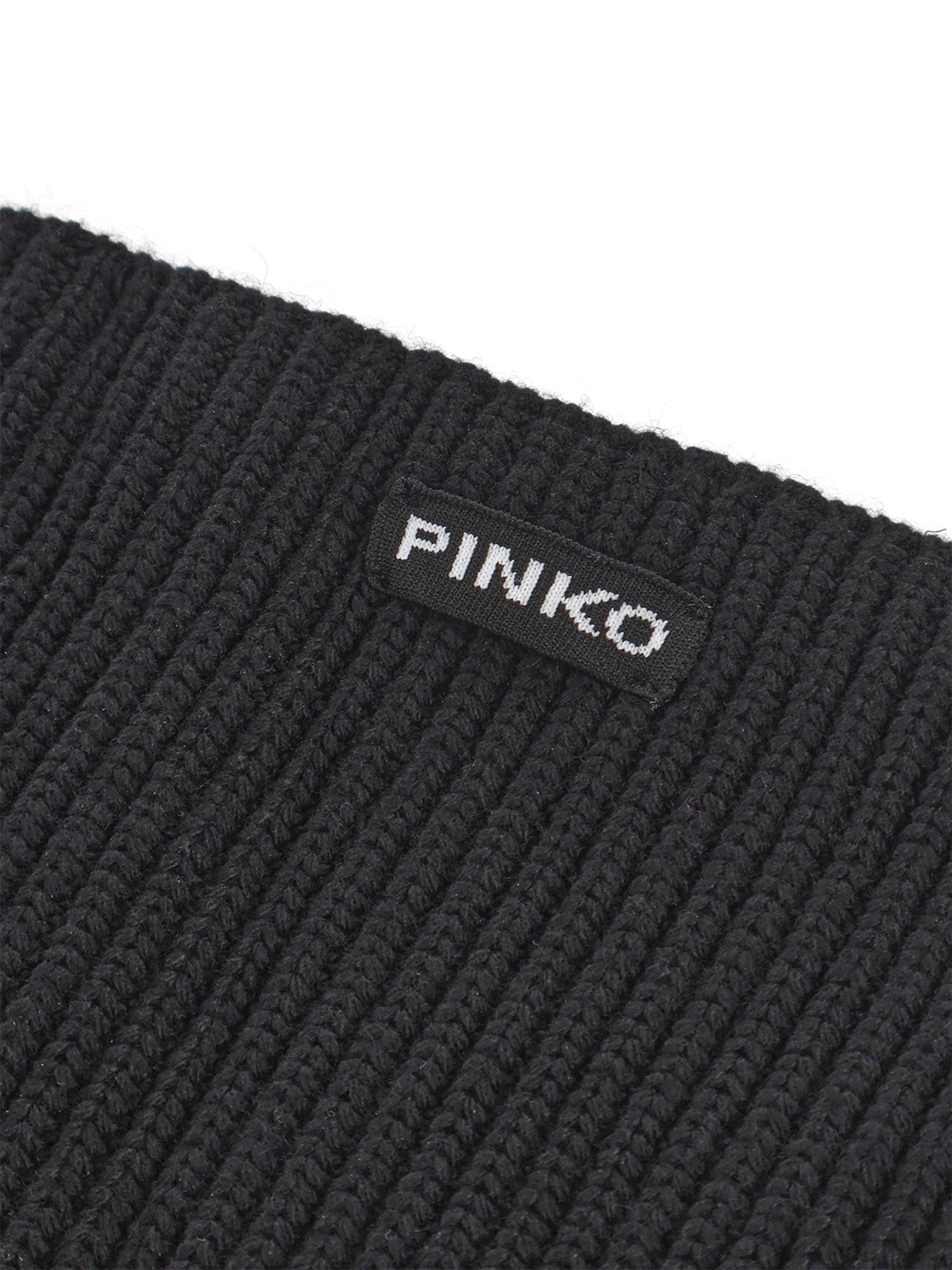 Sciarpa in misto lana a coste 105996 A2Z4Z99 PINKO 