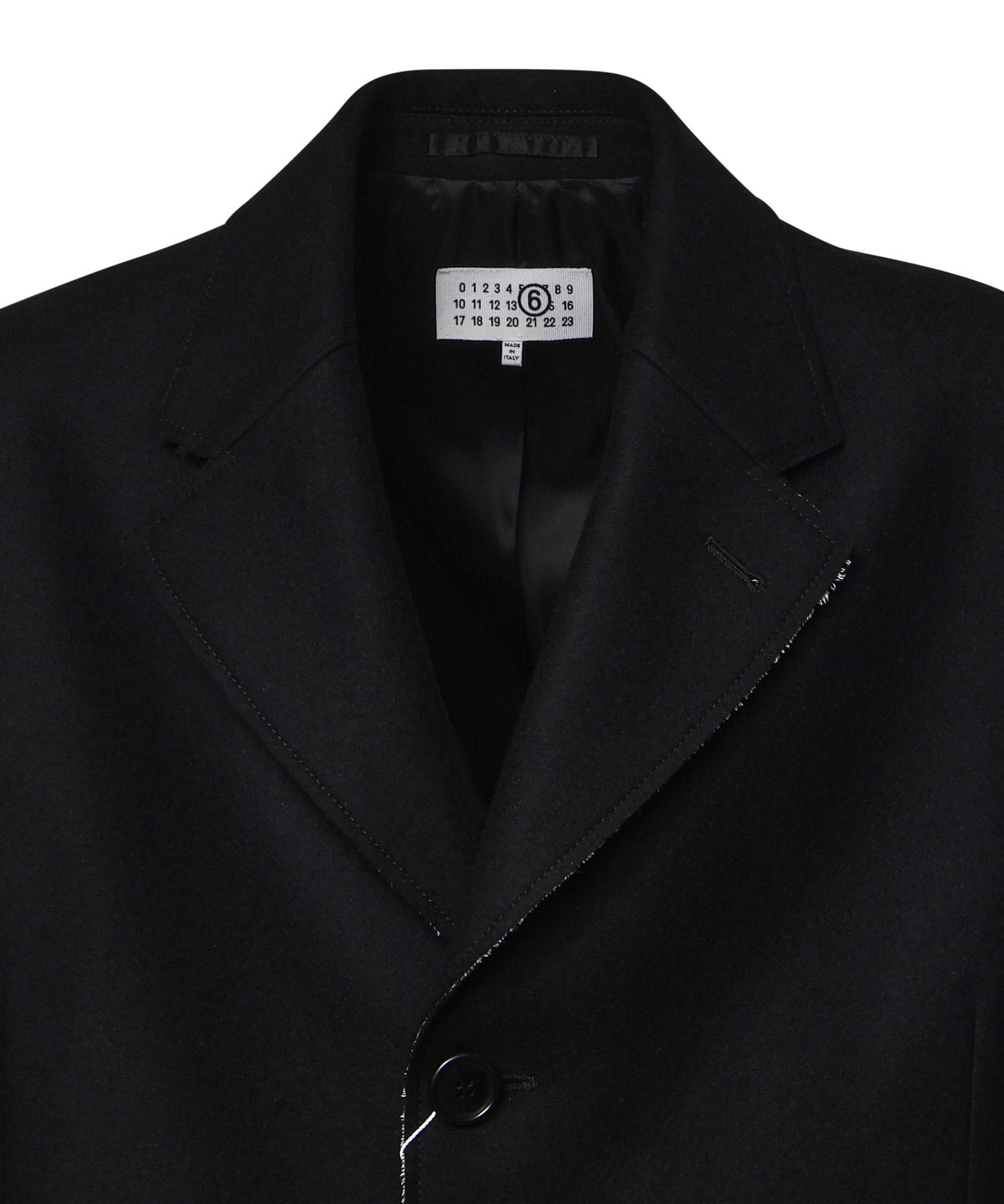 Cappotto monopetto in feltro di lana SH0AA0027 S52207900 MM6 Maison Margiela 