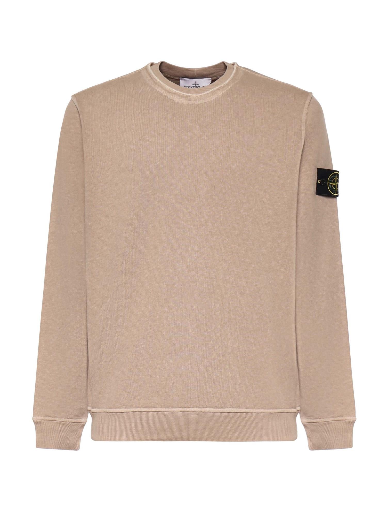 Felpa in cotone malfilé con logo L1S156100034 S0060V019A STONE ISLAND 