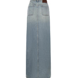 Gonna asimmetrica in denim 126DJU346DE0058 7055 COURREGES 