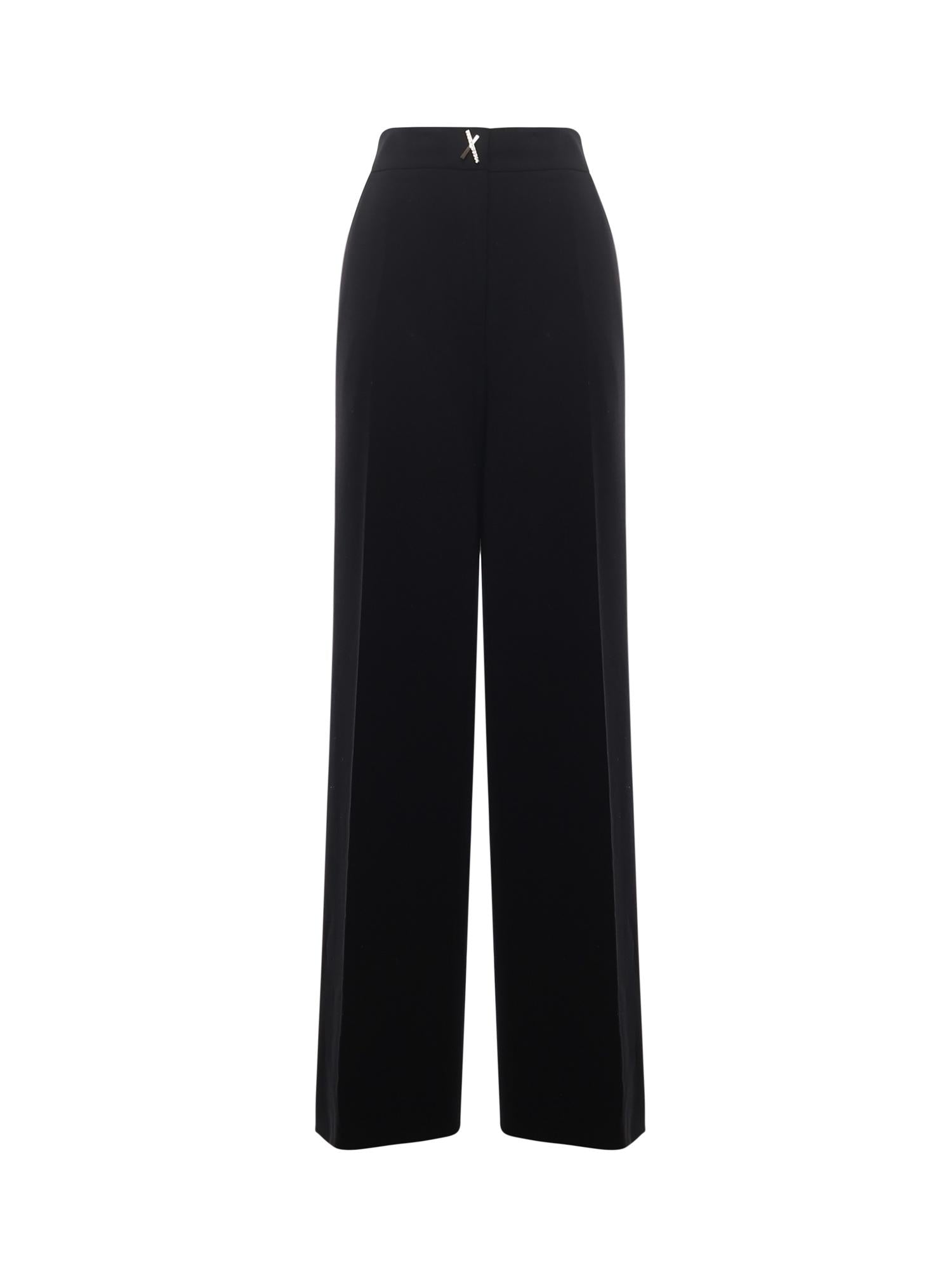 Pantalone sartoriale a palazzo con dettaglio a X 79AAA128 N0356899 GENNY 