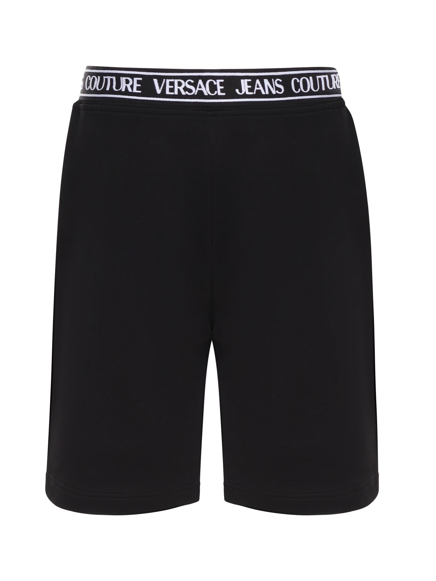 Bermuda in jersey di cotone con logo 80GADT16 CF01T899 VERSACE JEANS COUTURE 