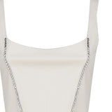 Top Corset con scollo tondo CORSET -IVORY THE ARCHIVIA 