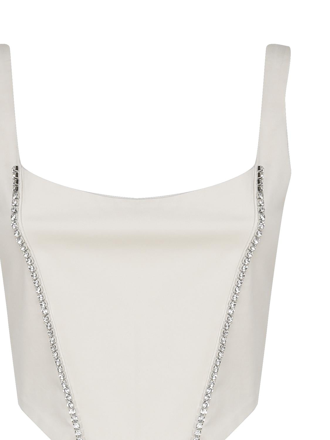 Top Corset con scollo tondo CORSET -IVORY THE ARCHIVIA 