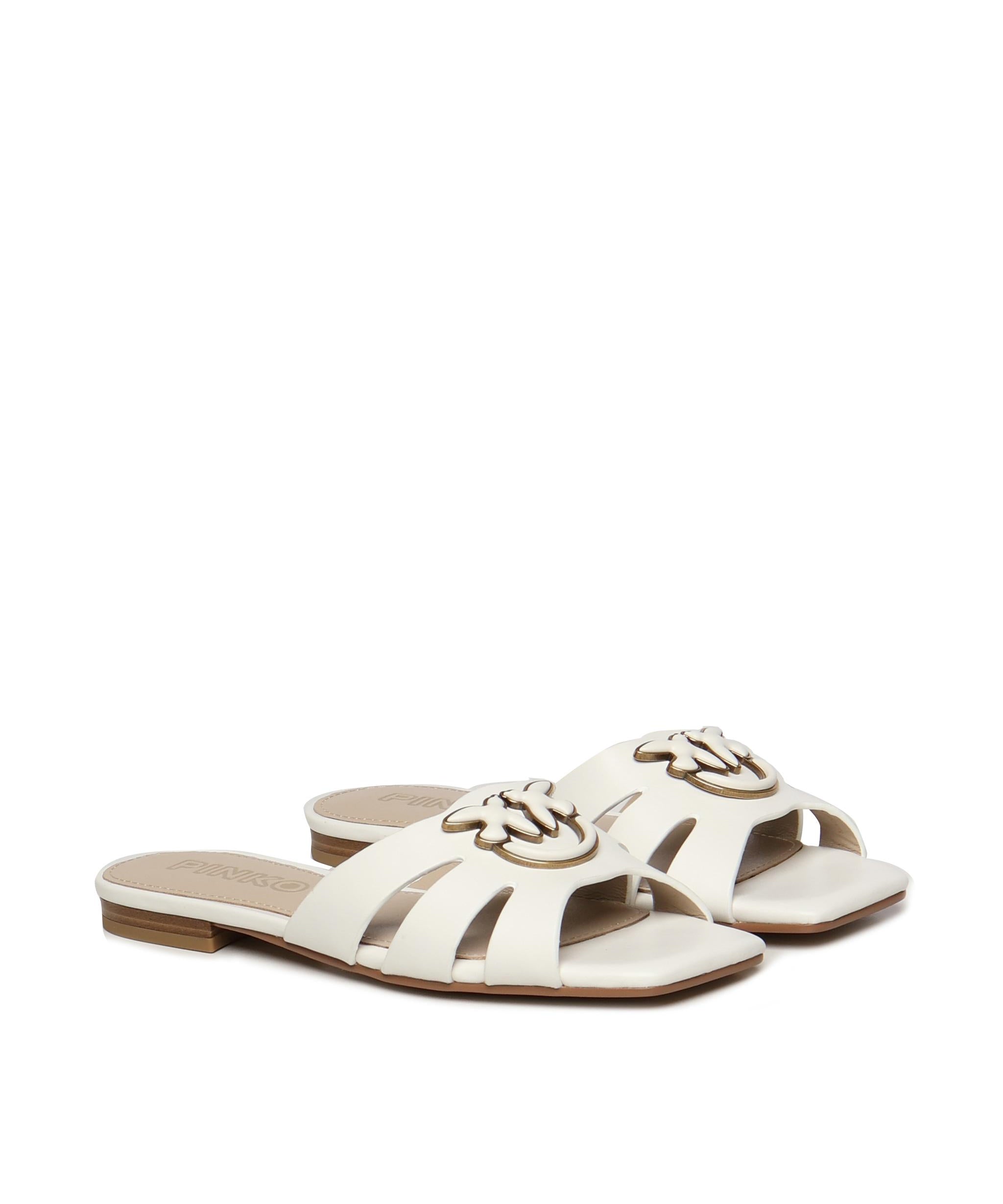 Ciabatte in nappa con logo SD0313 P003Z12 PINKO 