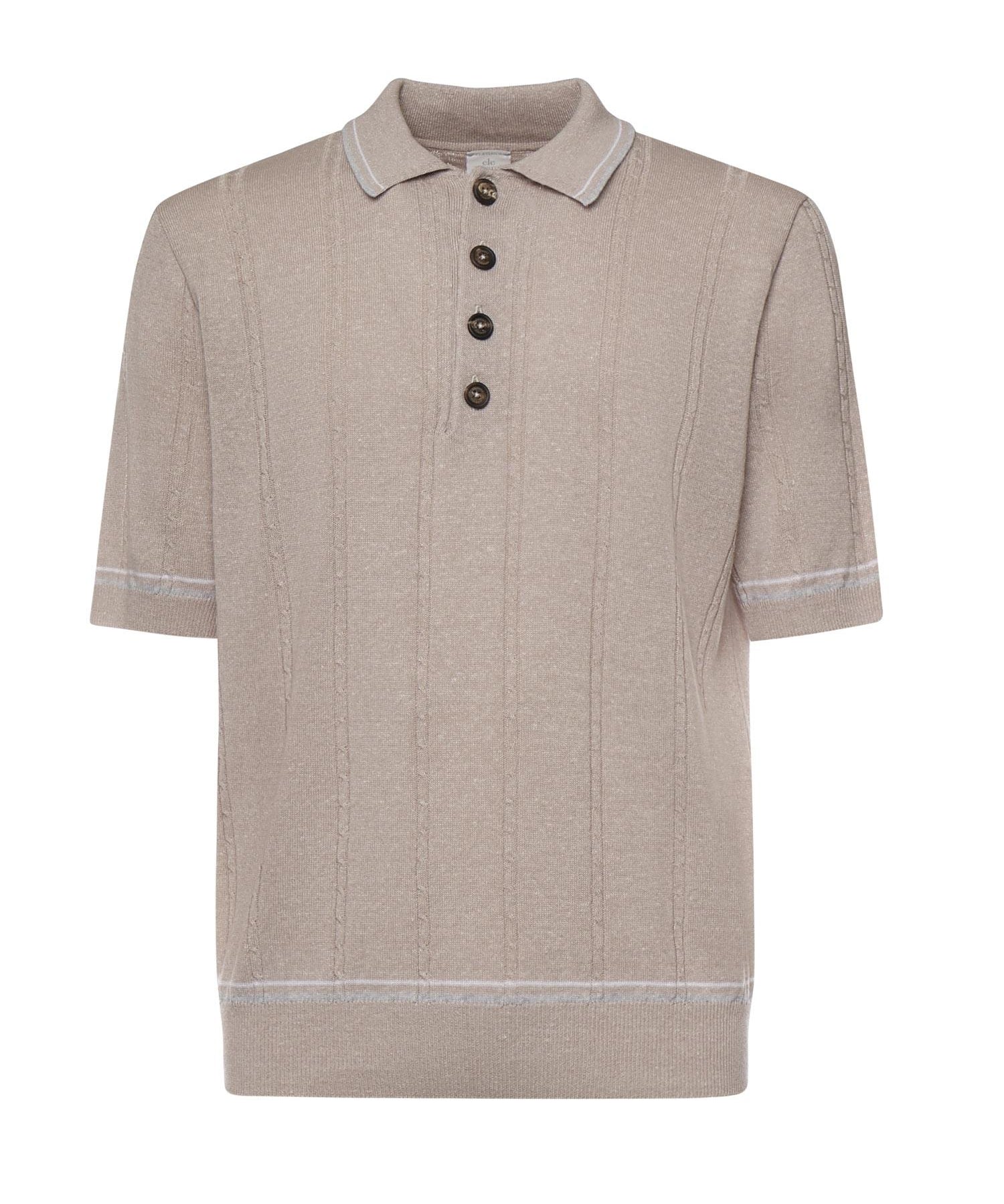 Polo in lino e cotone M76MAGM42MAG0M018 261301 ELEVENTY 