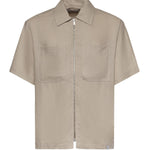 Camicia Derby in lino e viscosa 026ST167LI CAMEL WOC 