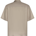 Camicia Derby in lino e viscosa 026ST167LI CAMEL WOC 