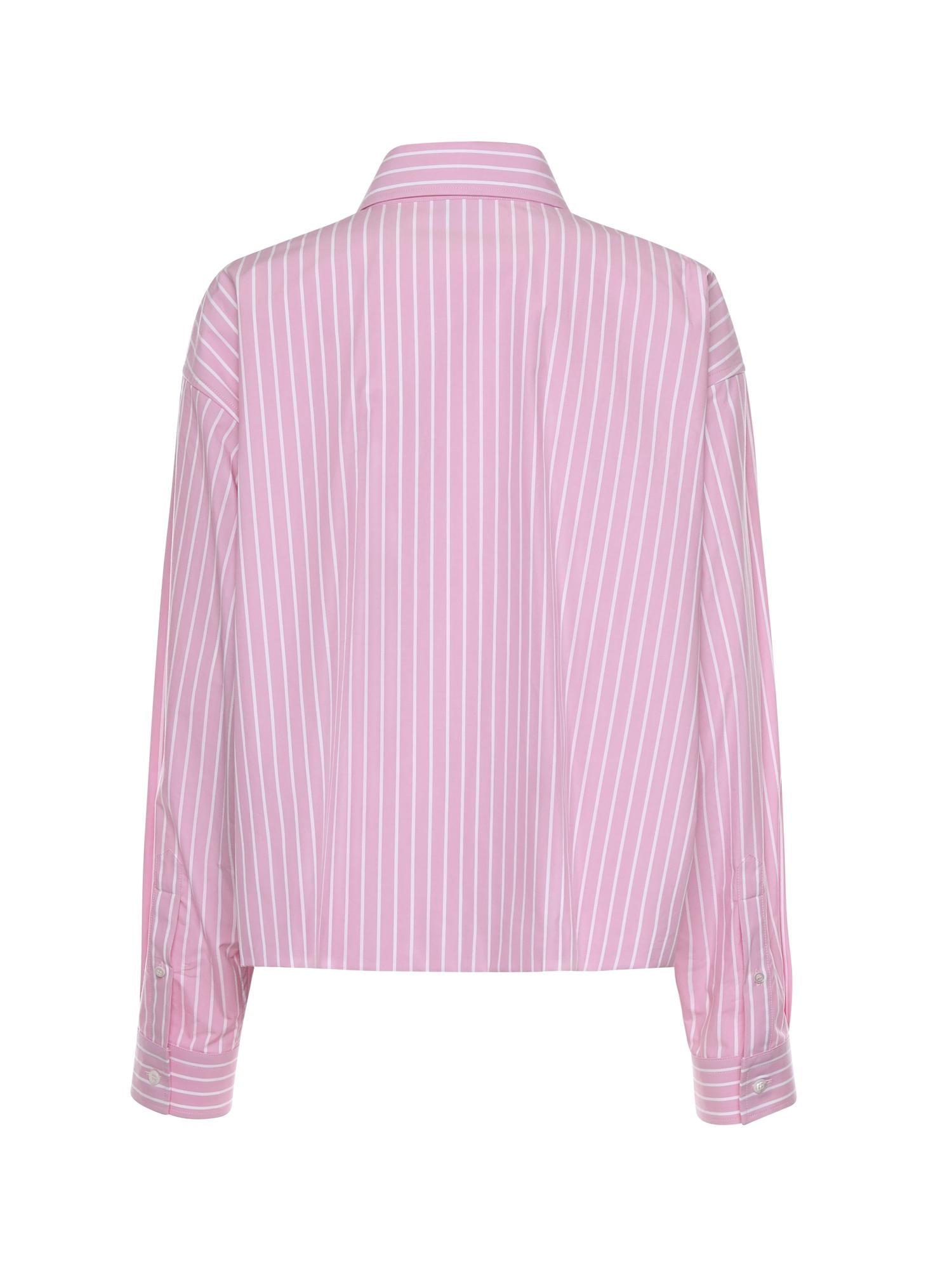 Camicia in popeline di cotone a righe 857837 TPM265621 BALENCIAGA 