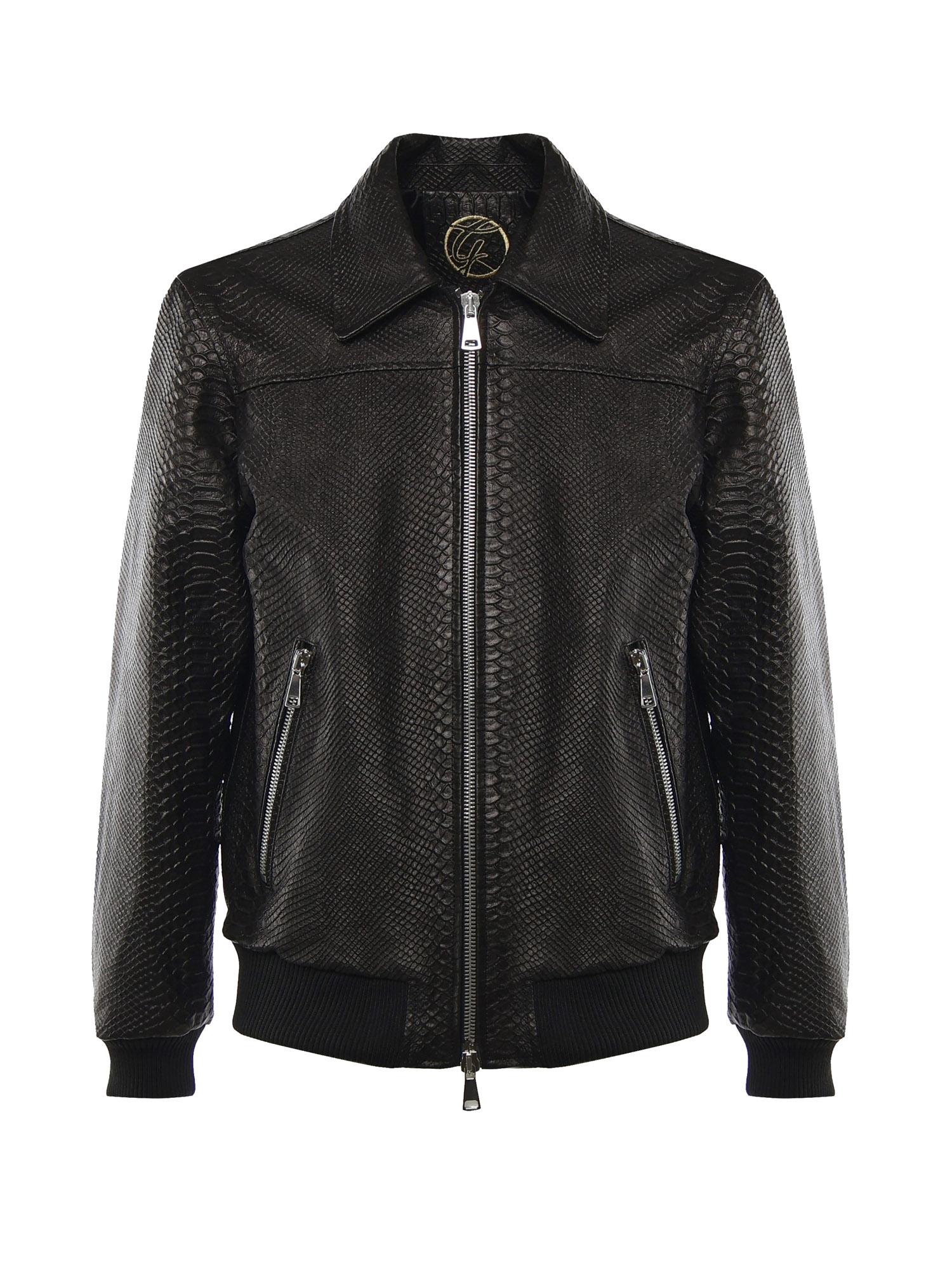 Bomber Florence in pelle FLORENCE PITONENERO GIULIANO GALIANO 