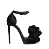 Sandali con plateau in raso CR1622 AR5728B956 DOLCE & GABBANA 