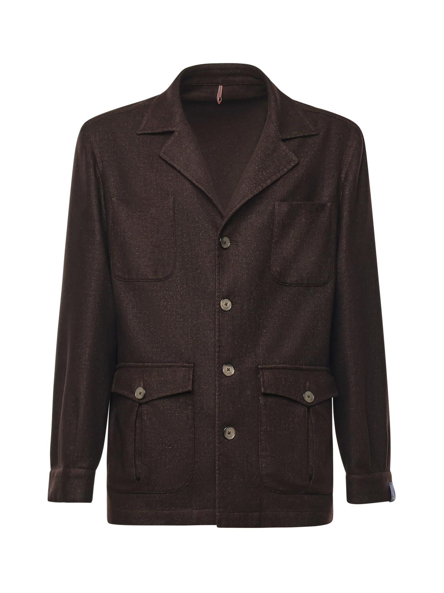 Giacca camicia in lana TL3549 58F SANTANIELLO 