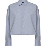 Camicia cropped in cotone 106249 A32LG50 PINKO 