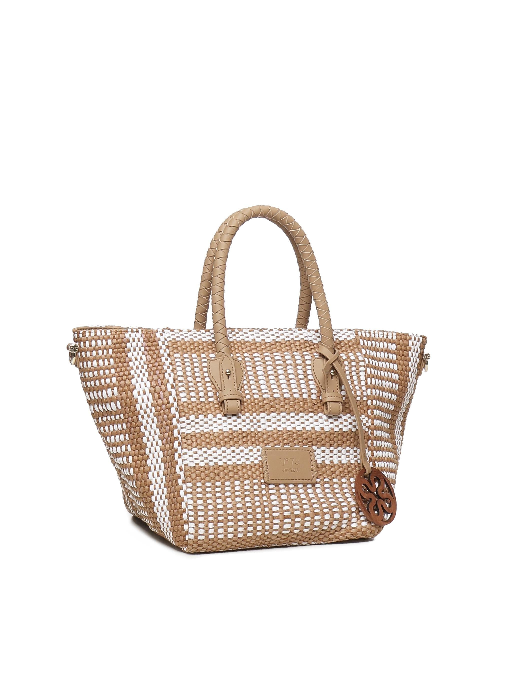 Borsa Tote Stefanie 73BS8ZL02 STEFANIECUOIO/BIANCO V° 73 