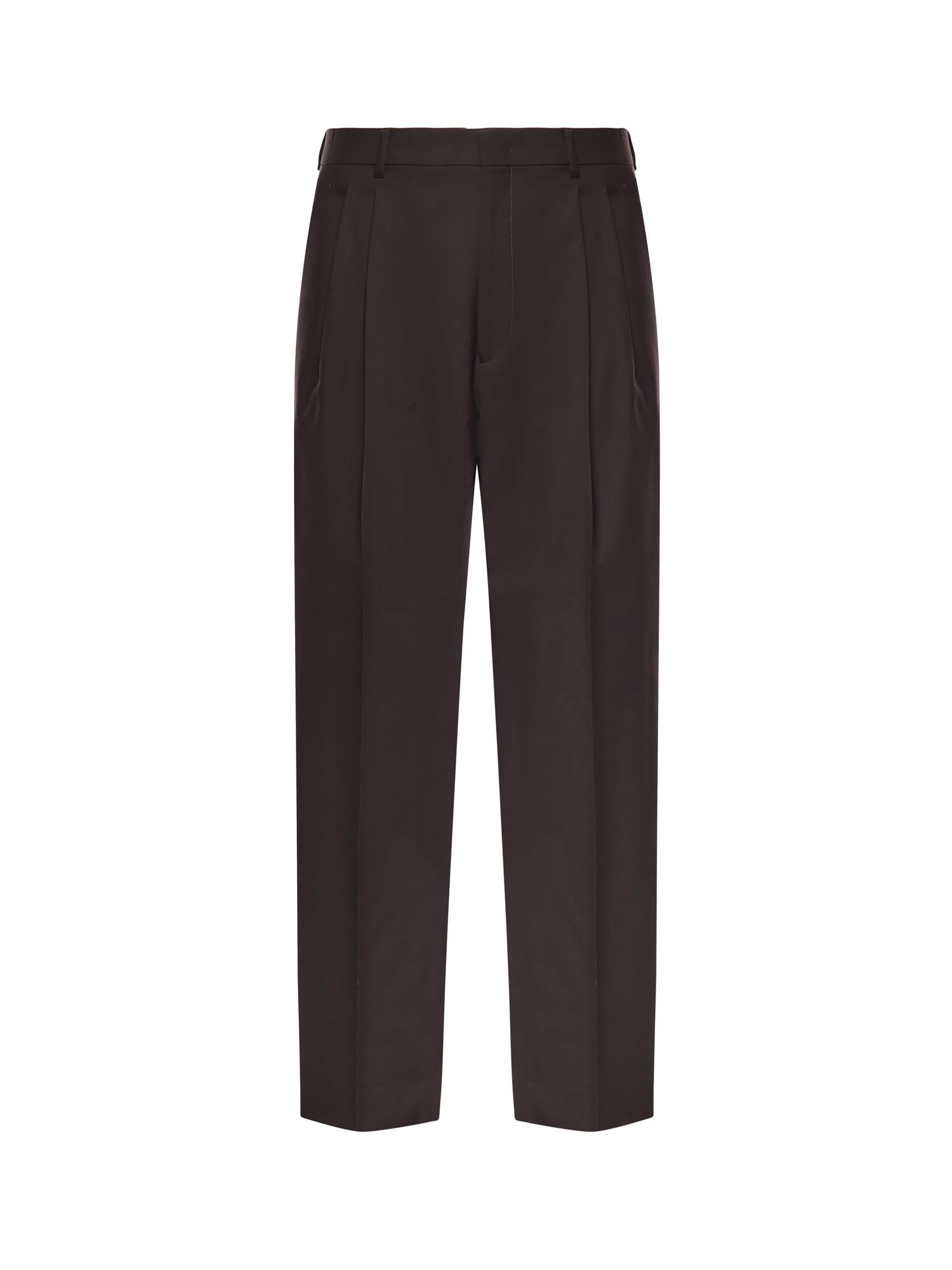 Pantaloni Mat in misto lana MAT SMPMARRONE BE ABLE 