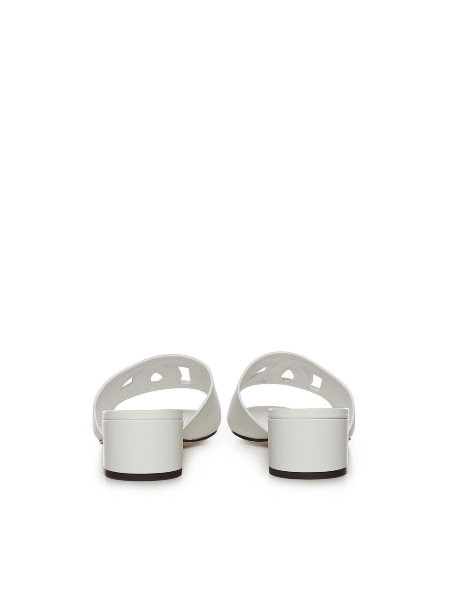 Mule in pelle di vitello e logo DG CR1755 AY32980001 DOLCE & GABBANA 