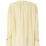 Blusa con scollo a V e arricci 106846 A3B2C19 PINKO 