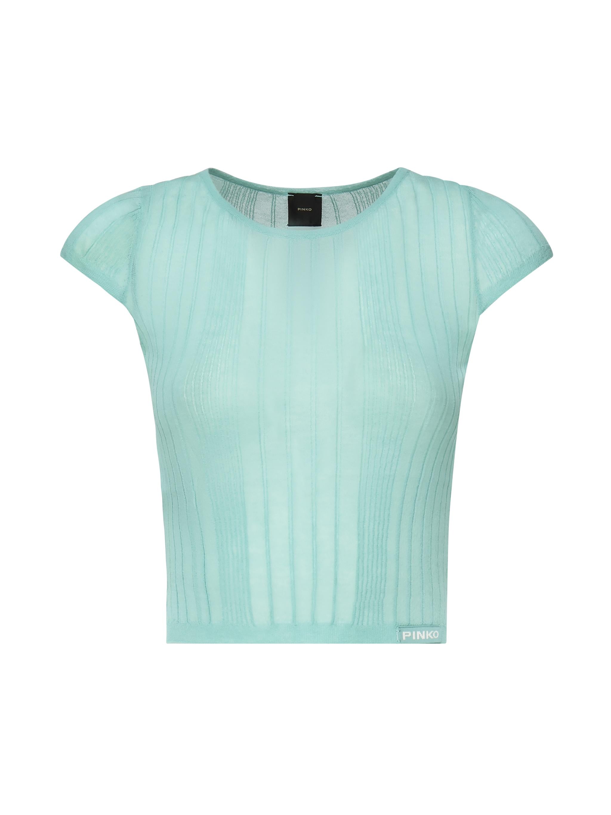 Maglia Tambora a costine 104773 A1NDT65 PINKO 