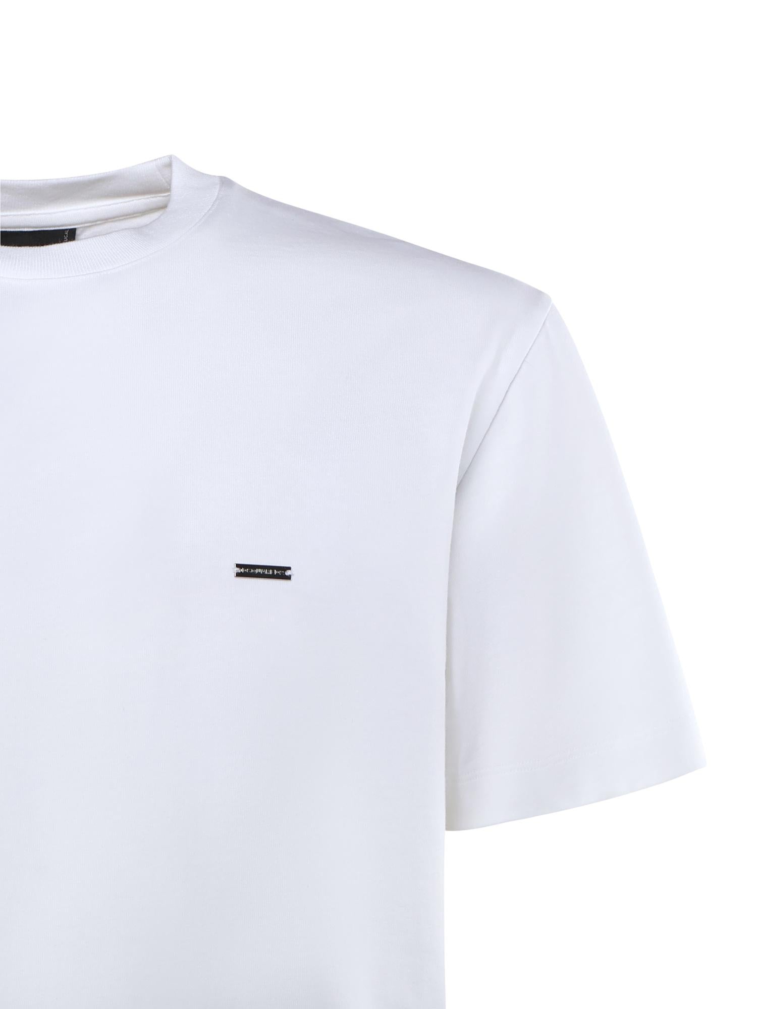 T-shirt in jersey con logo<BR/> S74GD1522 D20106100 DSQUARED2 