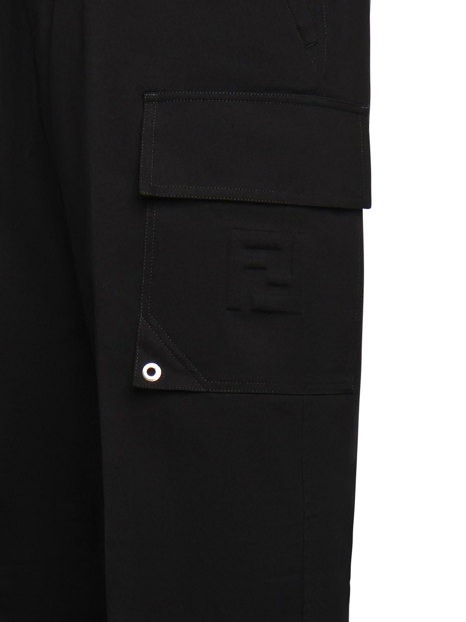 Pantaloni in gabardine di cotone FB1091 AQMVF0QA1 FENDI 