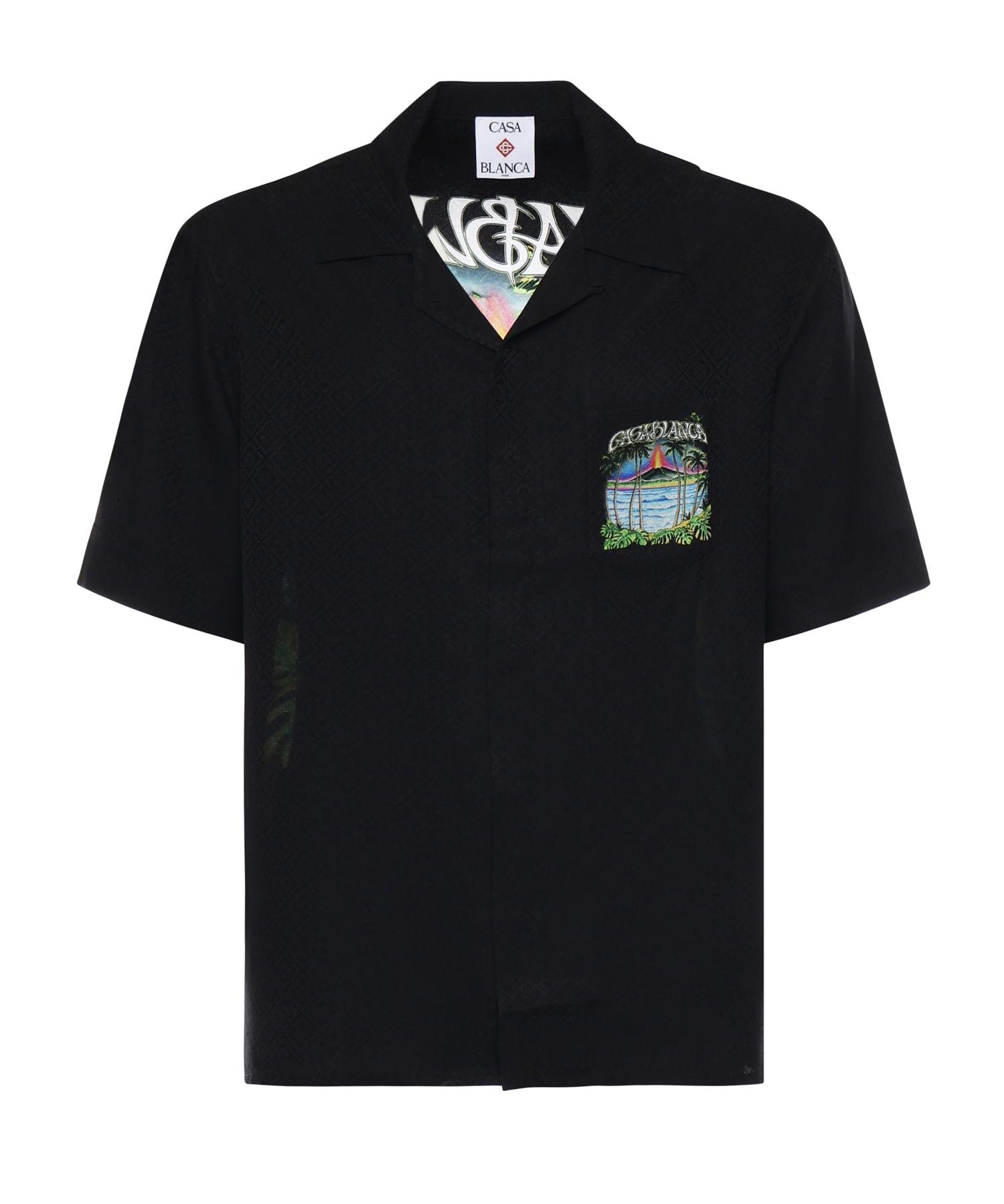 Camicia Volcano in seta MSP26SH003 09 CASABLANCA 