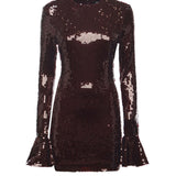 Abito mini in paillettes<BR/> 114614 2734 ROTATE 