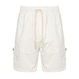 Shorts cargo in misto lino e cotone MASTYF -PANNA GIULIANO GALIANO 