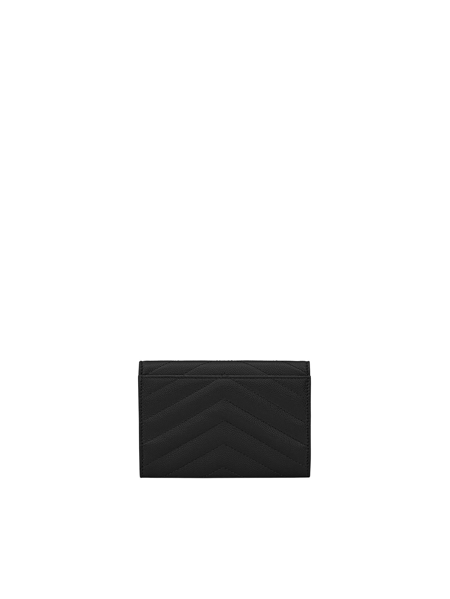 Portafoglio Cassandre Matelassé Envelope in pelle goffrata 414404 BOW011000 SAINT LAURENT 