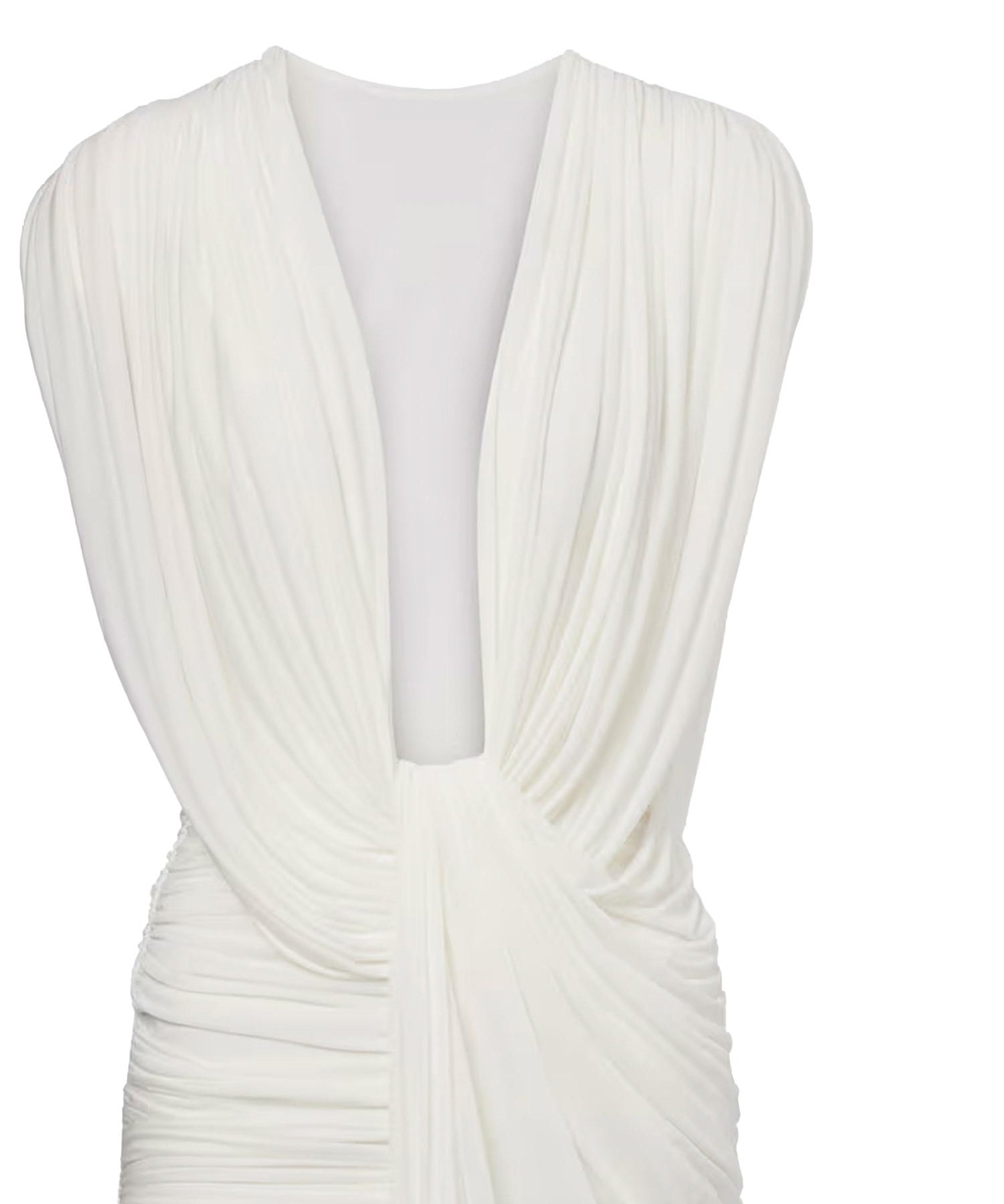Abito con drappeggio ondulato 24043346 WHITE CHRISTOPHER ESBER 