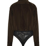 Body a camicia in velluto 2521116033600 005 MAX MARA 