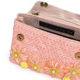 Mini bag Kensington in rafia 5576896999 PEACH KURT GEIGER 