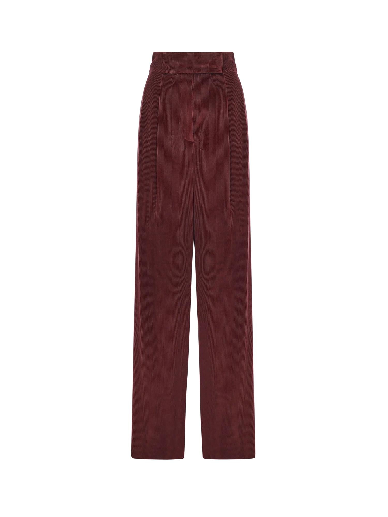 Pantalone wide leg in velluto 2521136393600 006 MAX MARA 