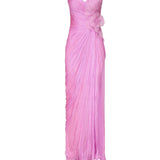 Abito Lia in seta IRS527LIA PINK NEON IRIS SERBAN 
