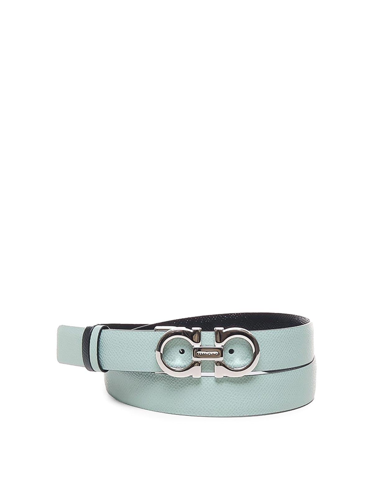 Cintura Gancini reversibile in pelle 23A565 770966805 FERRAGAMO 