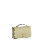 Portafoglio con catena Vlogo Signature in velluto con logo gioiello<BR/> 7W2P0AU1 CPXBCX VALENTINO GARAVANI 