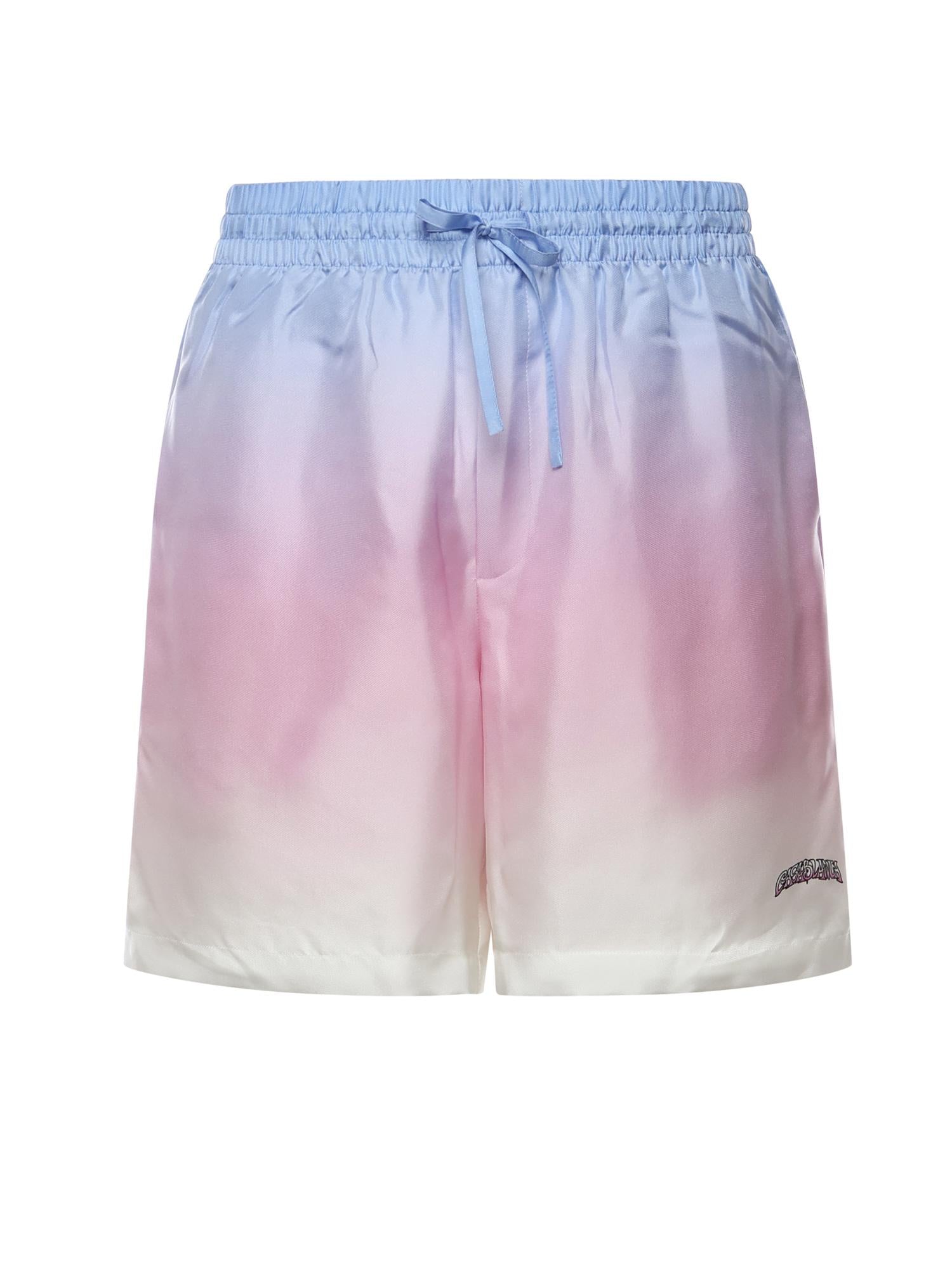 Shorts in seta con logo MSP26TR399 09 CASABLANCA 