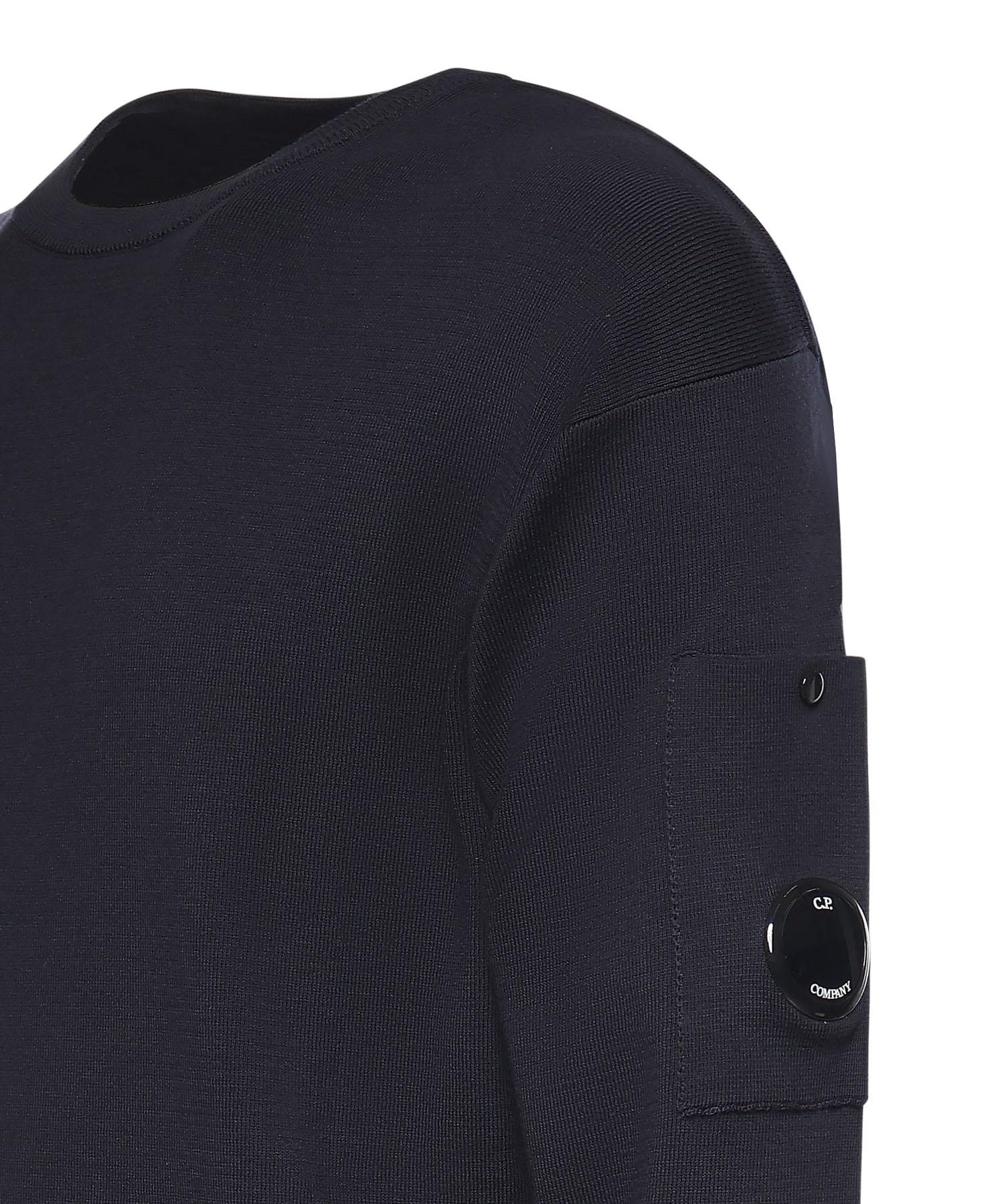 Maglione in cotone con logo 20CMKN097A11 0560A888 C.P. COMPANY 