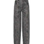 Jeans a gamba dritta con lacci 115069 100 ROTATE 