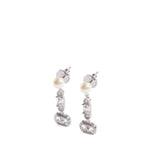 Orecchini Ovalette in metallo, perle e cristalli Swarovski® 7W2J0AI8 WKDDFF VALENTINO GARAVANI 