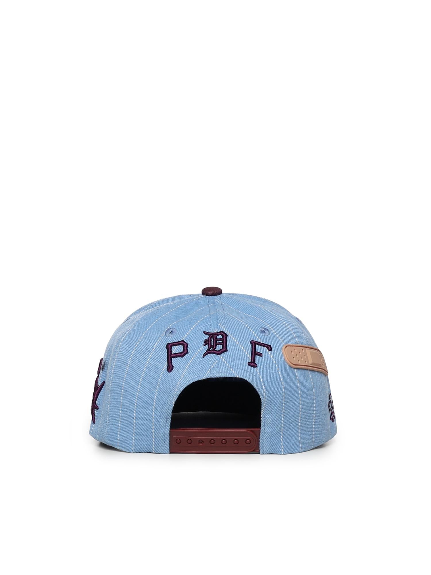 Cappello da baseball a righe DFM58031C0001PX BLU/PURP PDF CHANNEL 