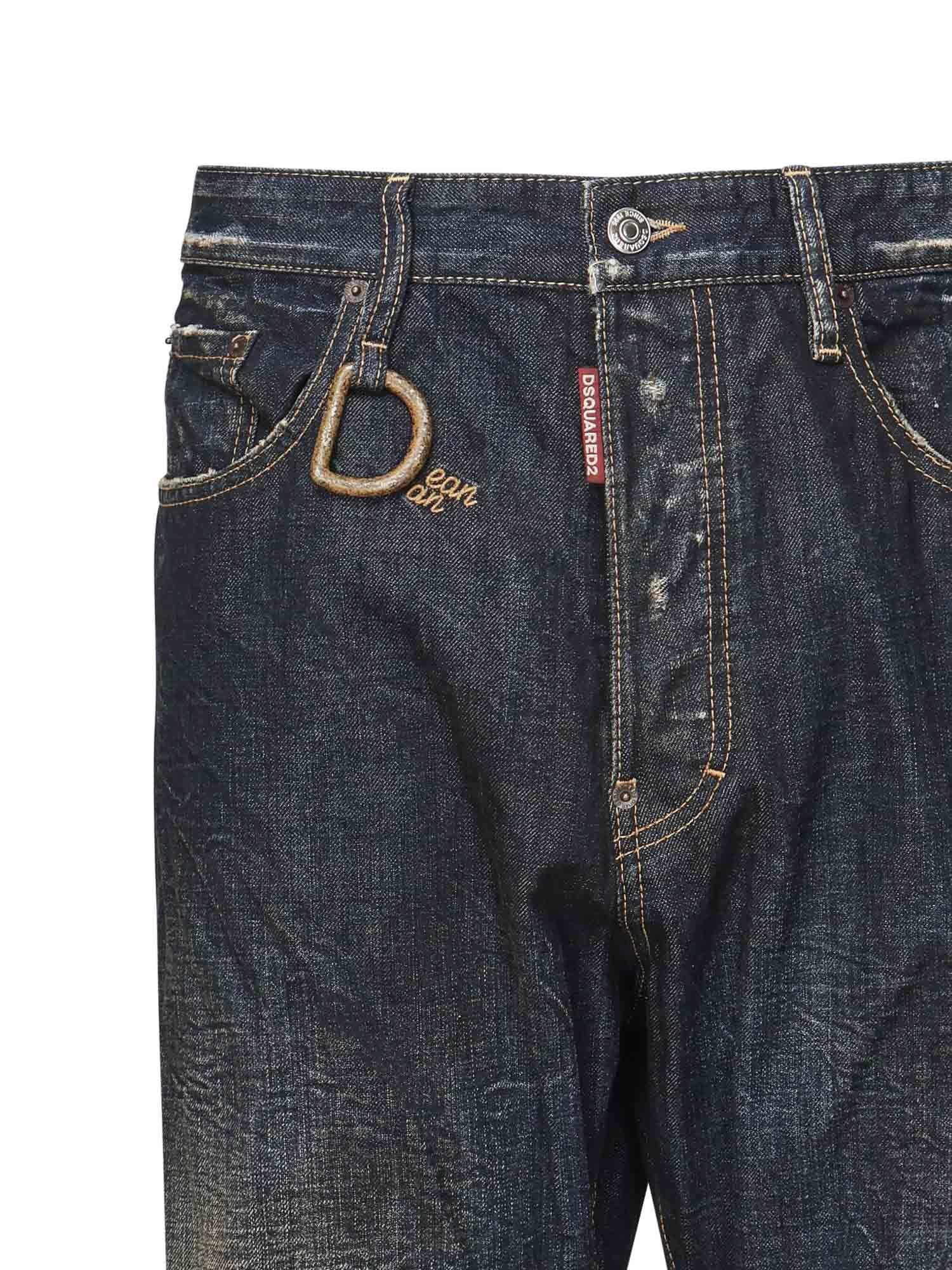 Jeans Kawaii con logo<BR/> S74LB1762 D30011470 DSQUARED2 