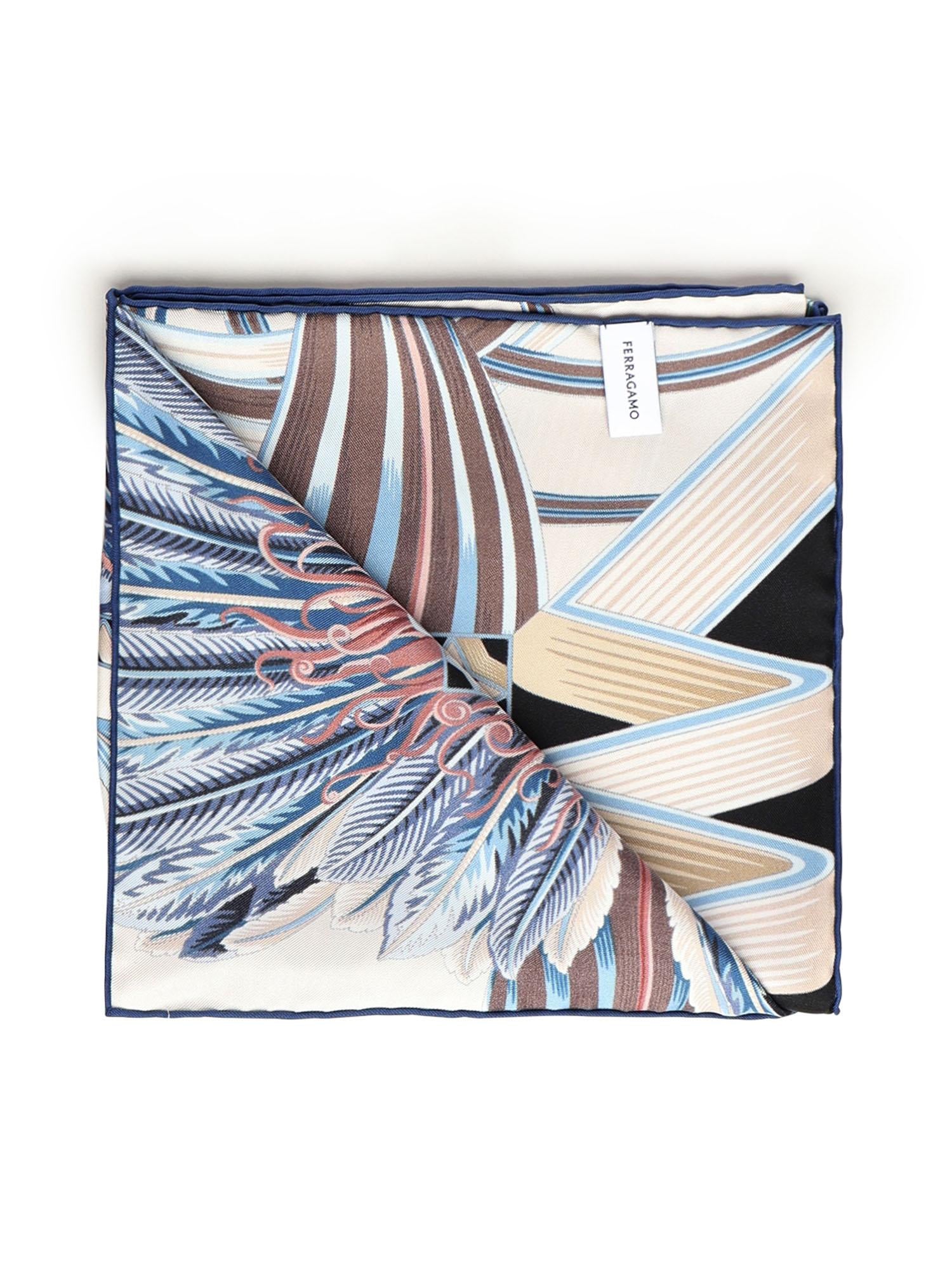 Foulard in seta con stampa 310216 785341004 FERRAGAMO 