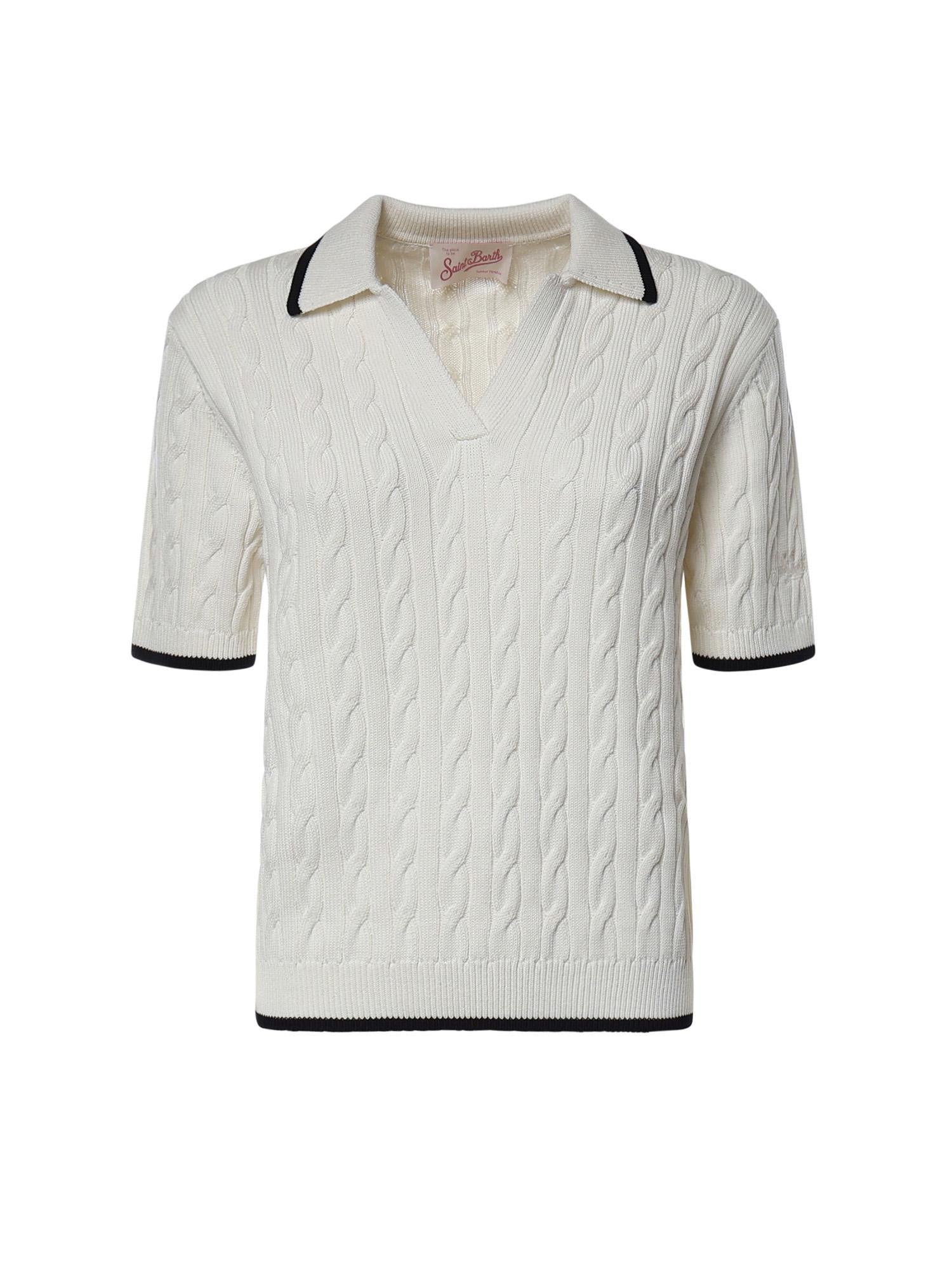 Polo in misto cotone AYS0001 00100L MC2 SAINT BARTH 