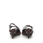 Décolleté slingback in pelle con fibbie 5I013E 069F0324 MIU MIU 