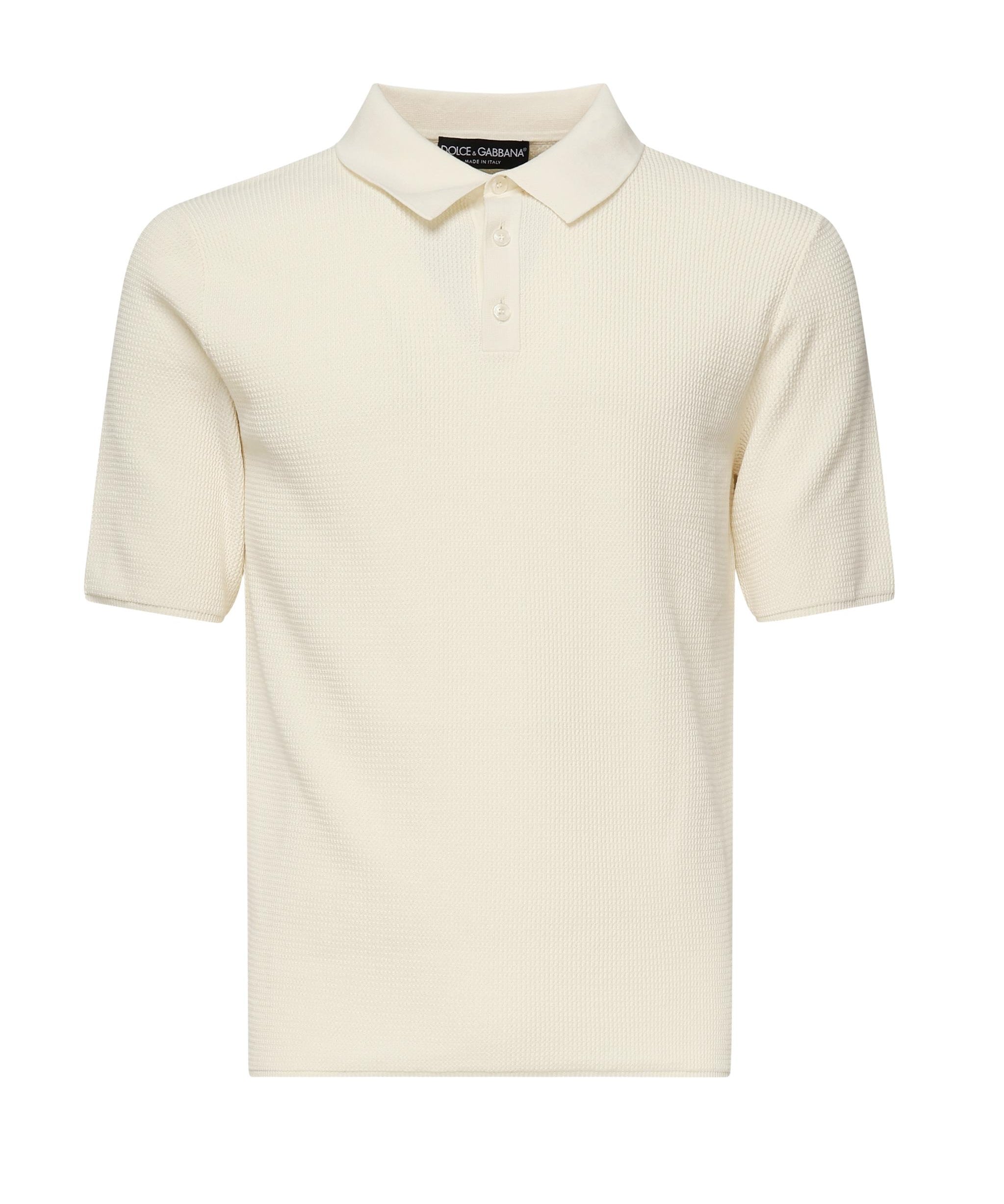 Polo in cotone con bottoni GXZ70T JBCFNW0001 DOLCE & GABBANA 