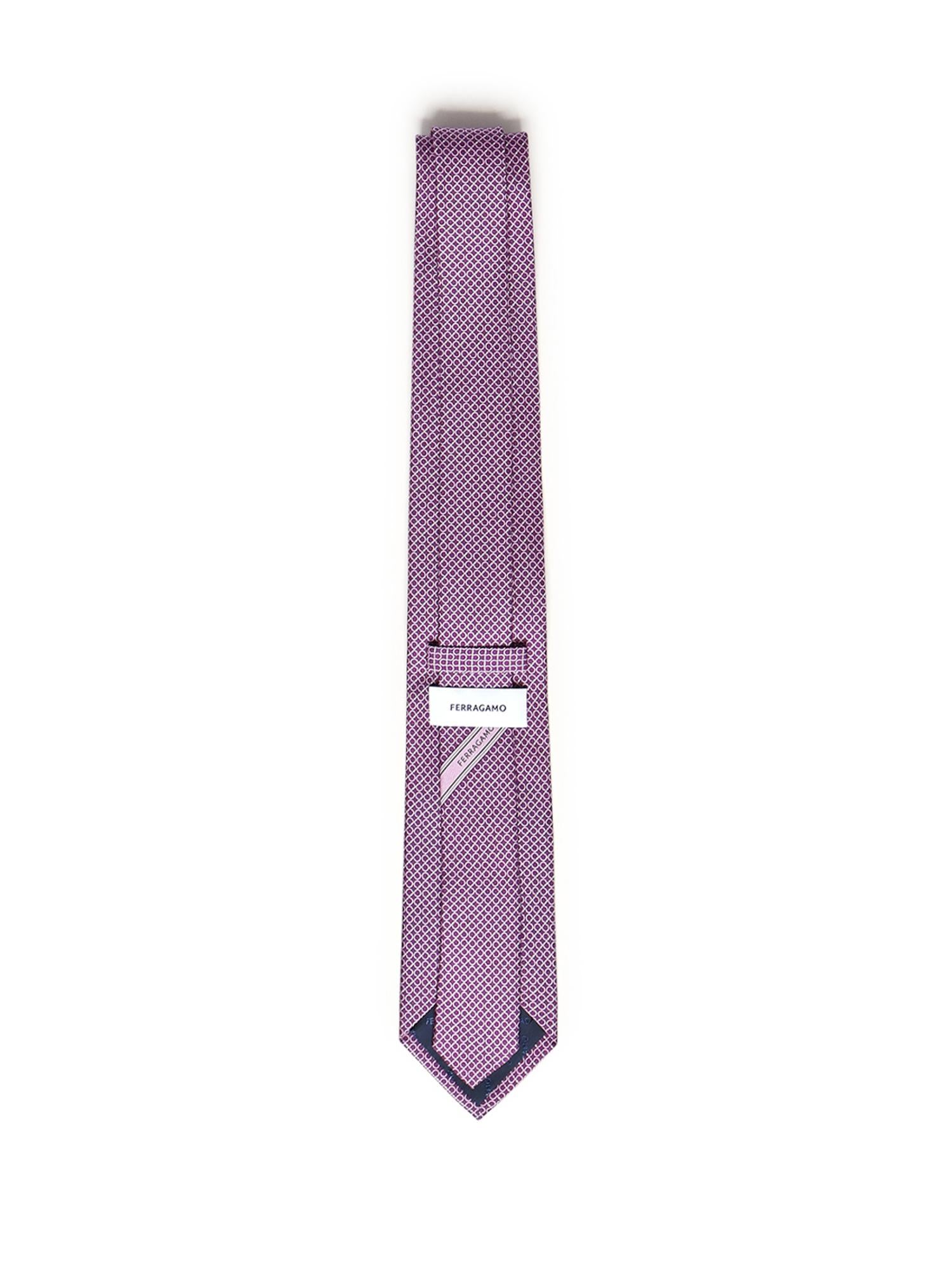 Cravatta in seta con stampa 351312 788896005 FERRAGAMO 