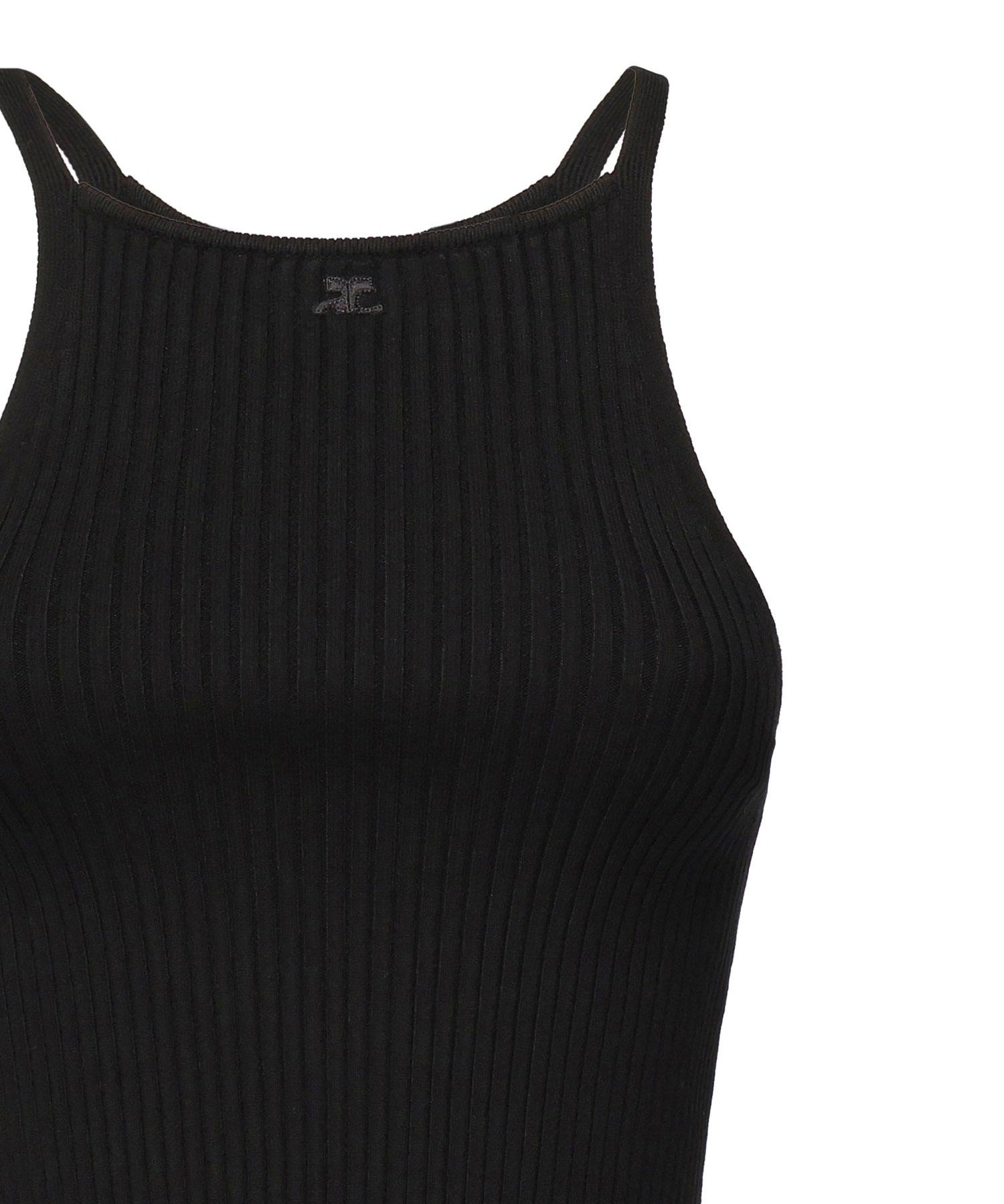 Top in maglia a coste<BR/> 325MT0450FI0001 9999 COURREGES 